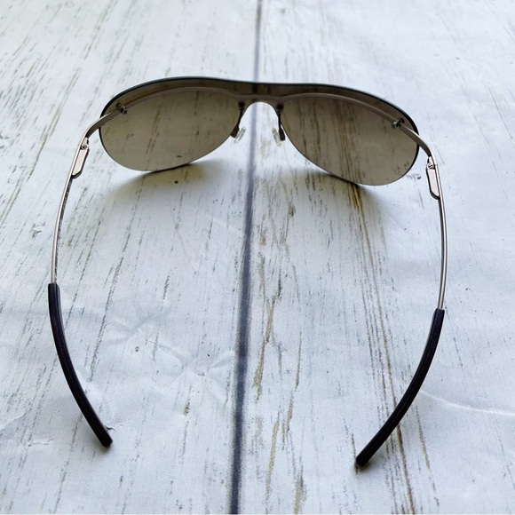 Cerruti 1881 Brown Lense Rimless Wrap Metal Arm Sunglasses C7217 A 120 - Picture 5 of 9